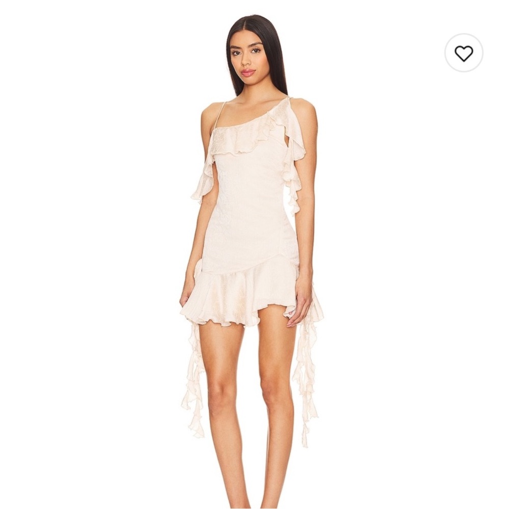 NBD Angus Mini Dress in Champagne Butterfly, Size: S